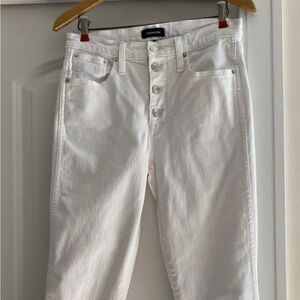J.Crew White Jeans Vintage Straight Button Fly Women’s Size 27 Tall
